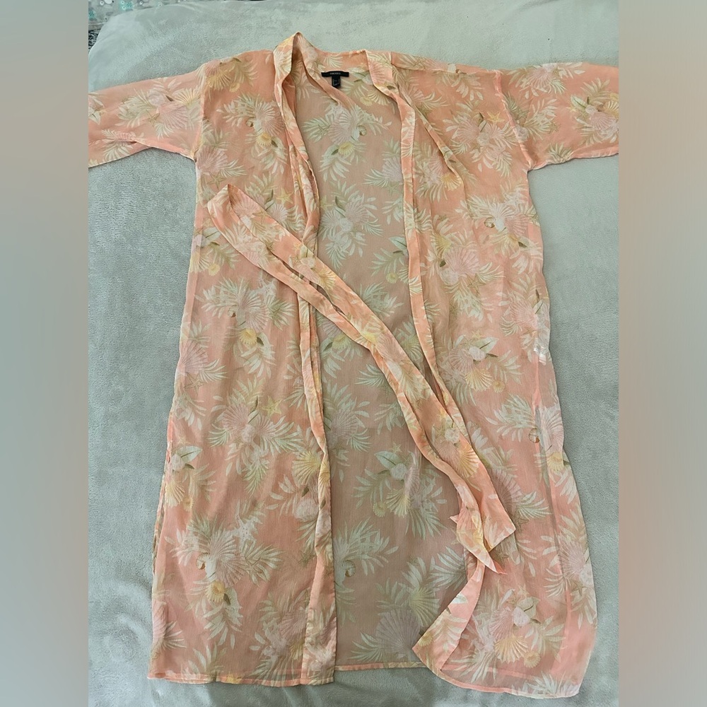 Light, floral cover up